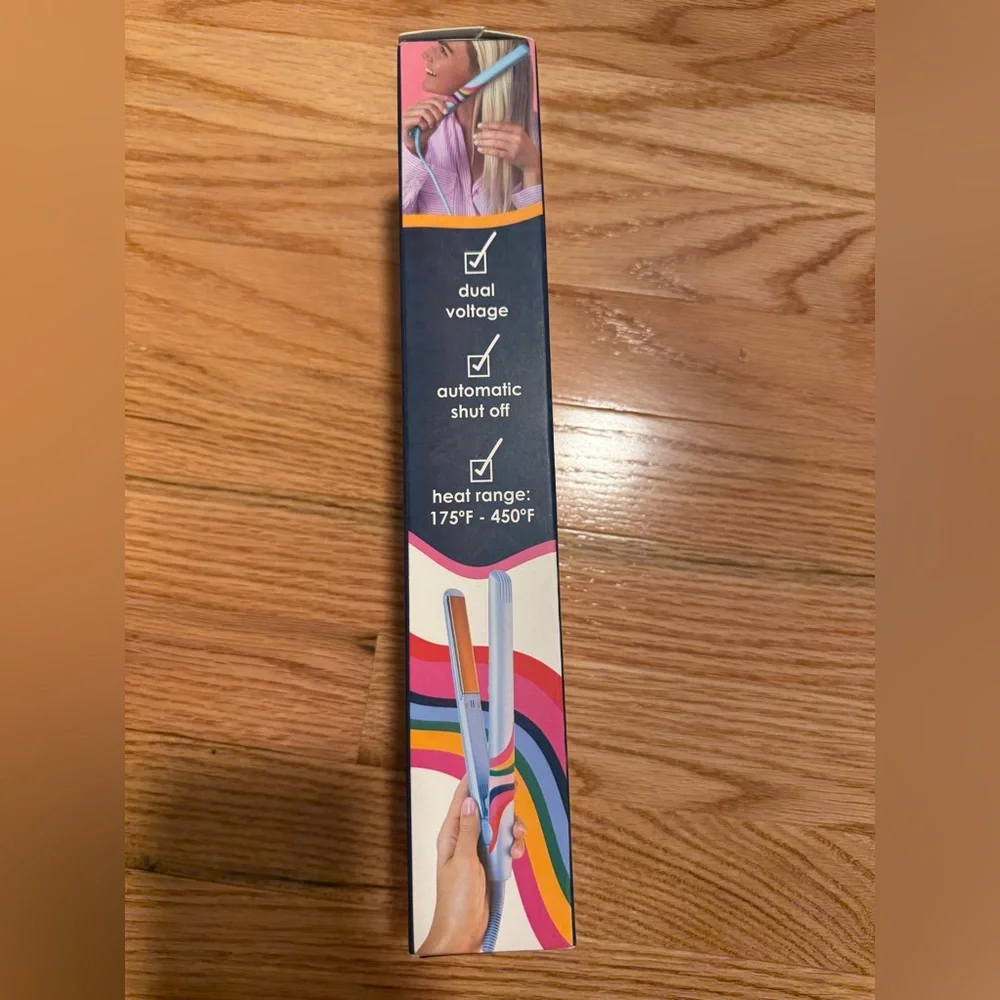 Packed Party Colorful Dual Plated Gold Hair Straightener